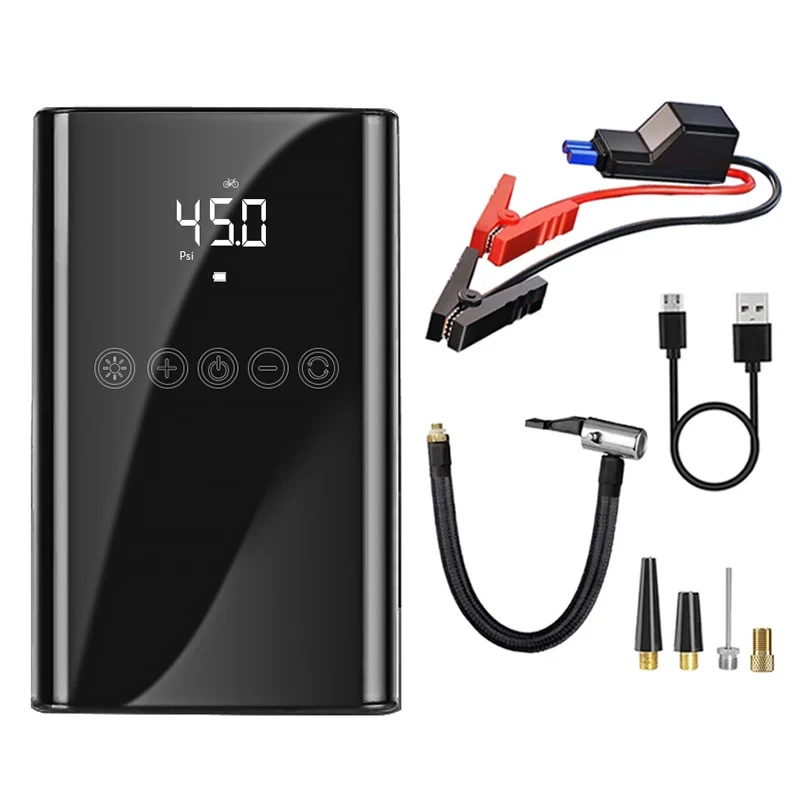 4 In 1 Car Jump Starter 150PSI Multi-Function Air Compressor Power Bank Air Pump Tire Inflator Car Ignition Starter Starting