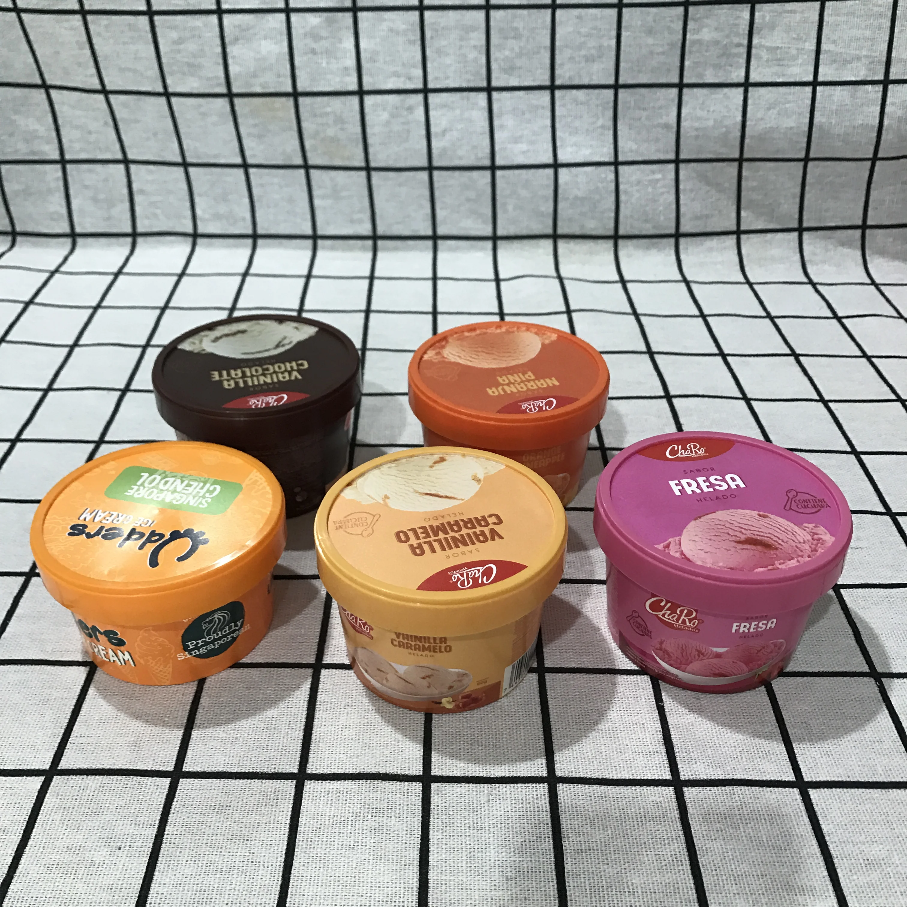 High Quality Biodegradable Disposable  ice cream paper cup with lids