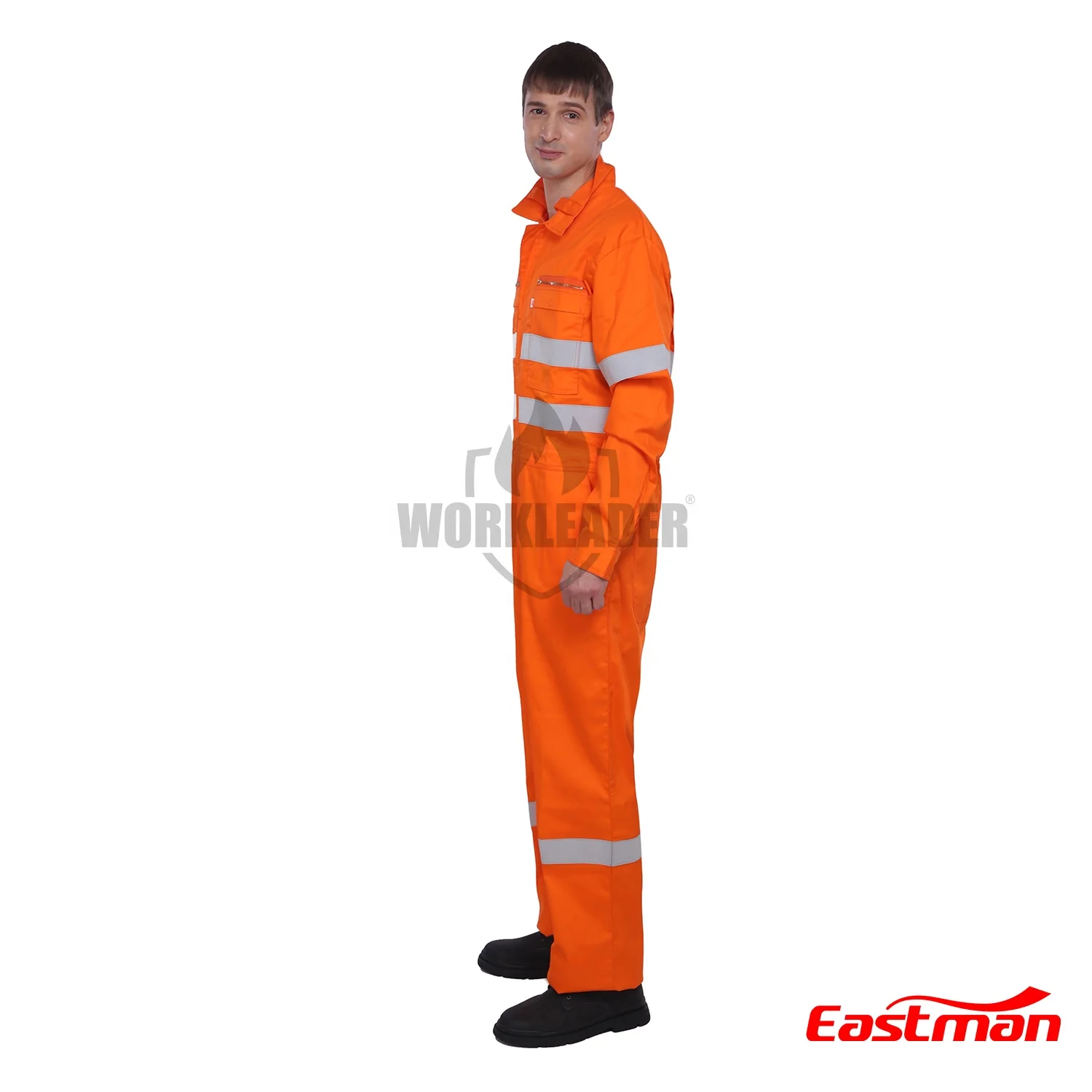 Customized Safety Hi Vis Flame Resistant Vented  Long Sleeve Cotton Coverall FR clothing for Oil & Gas