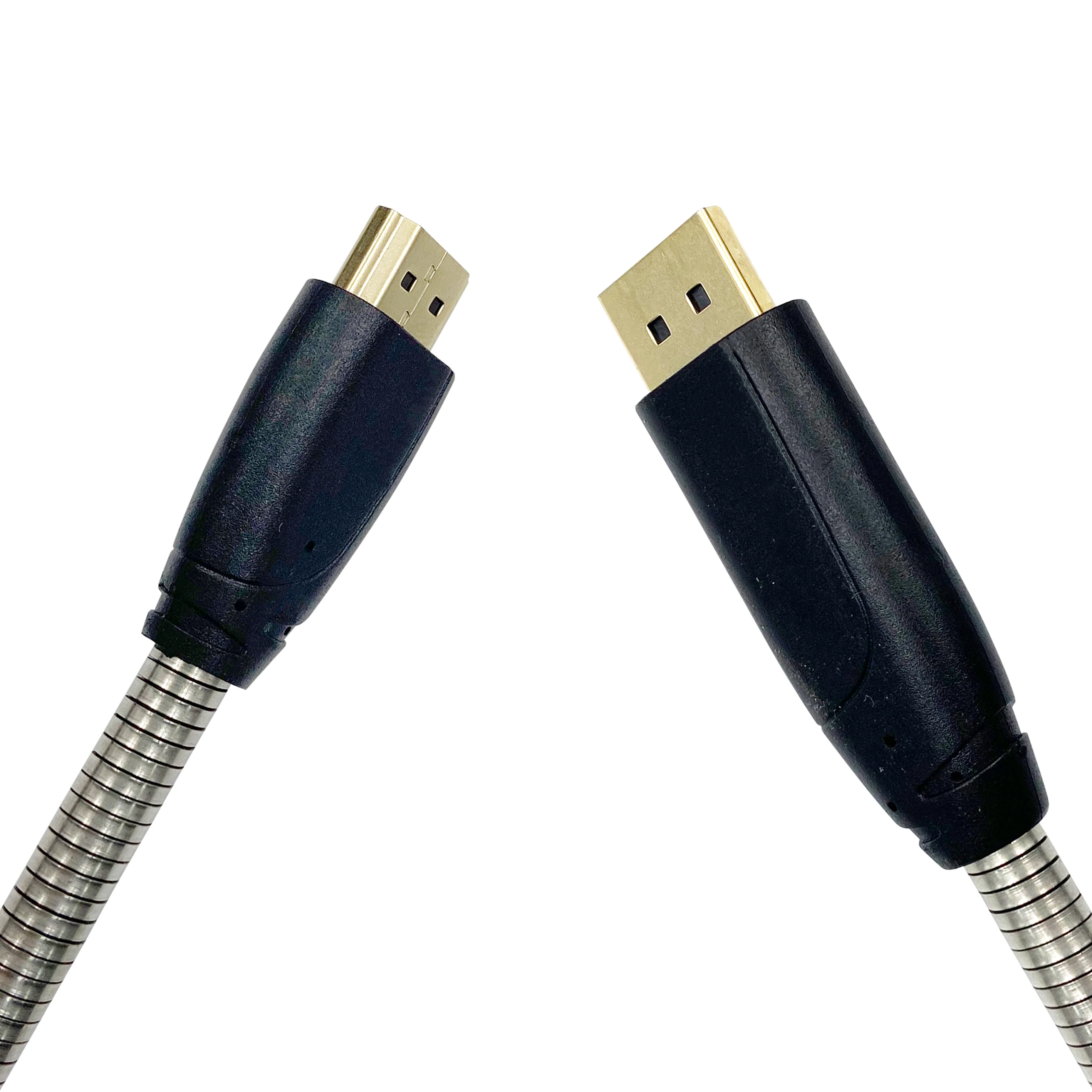 Gaming 4K DisplayPort to HDMI Audio Video Cable 24K gold-plated Male Connectors