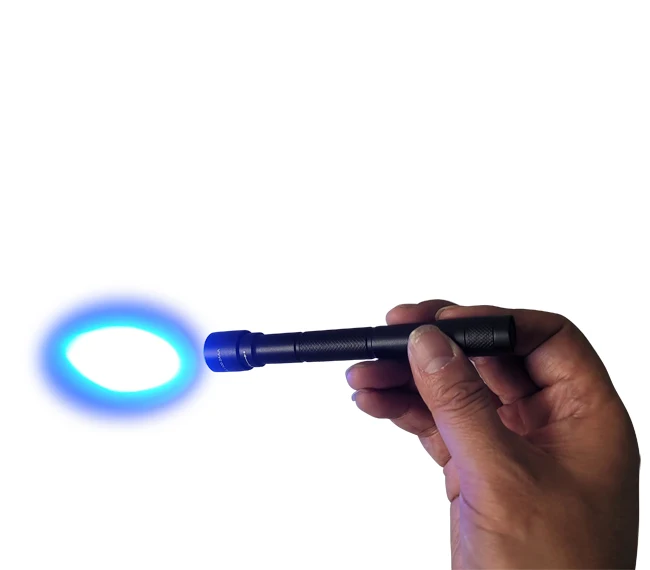 Sunlonge SL1300 dual wavelength leak detection lamp 9 led torch uv light ultraviolet 395nm led uv flashlight