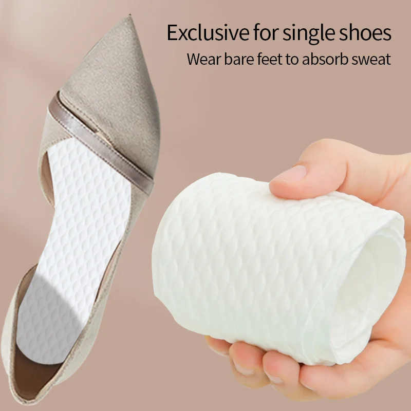 Breathable Disposable Thin Insoles Sweat Absorption And Outdoor Barefoot Shoe Liners Wood Pulp Shoe Liners  Wholesale