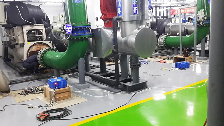 New condenser chiller pipe tube cleaning machine for HVAC power plant chemical plant heat company with nylon wire brush