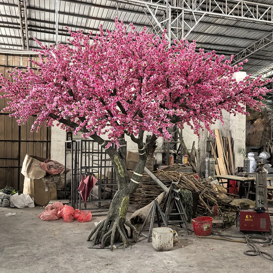 Garden supplies home decoration indoor outdoor artificial plant and flowers artificial cherry blossom tree for sale