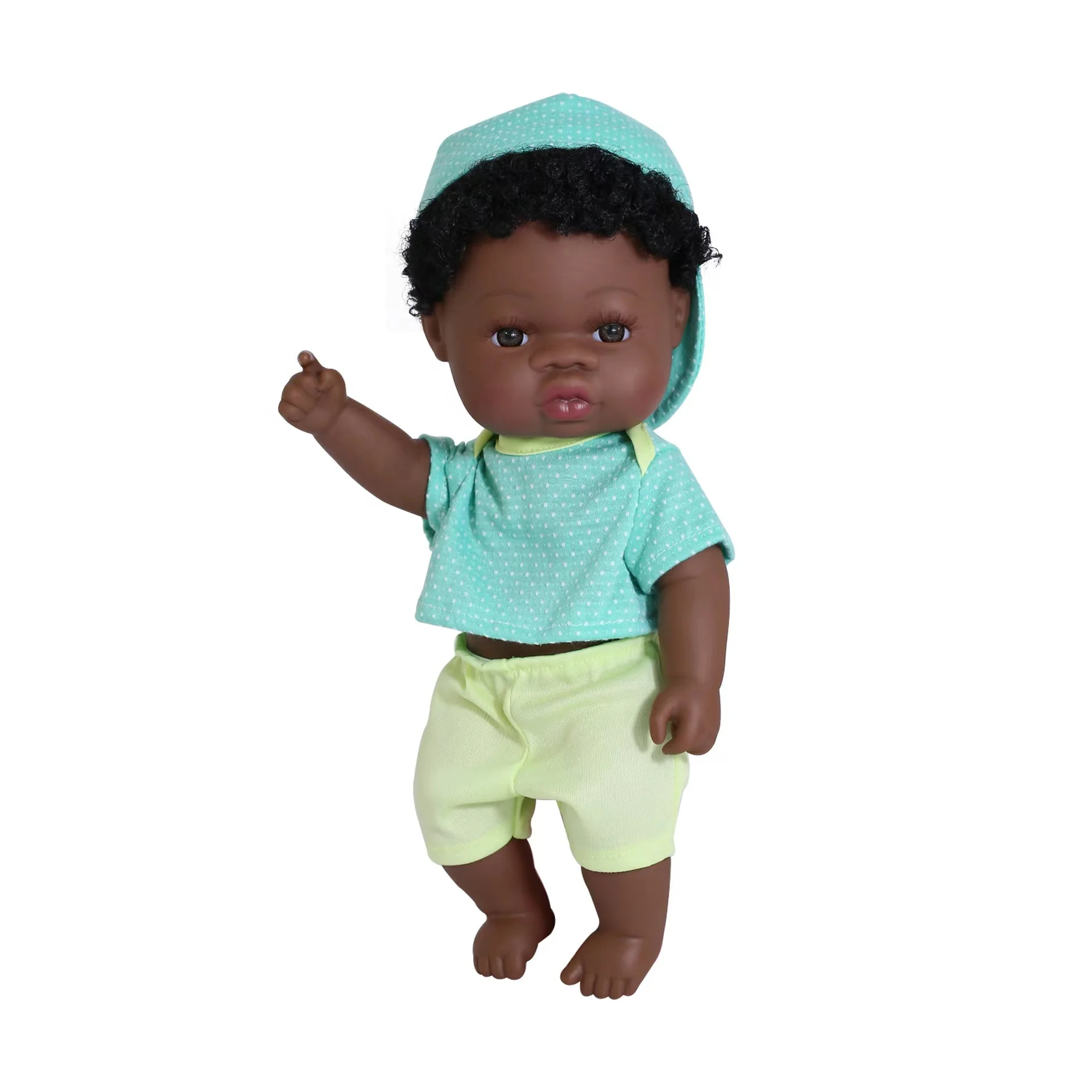 14 Inch black dolls african wholesale black Skin baby dolls Lifelike Simulation Baby Play Dolls Fun Kids Toy