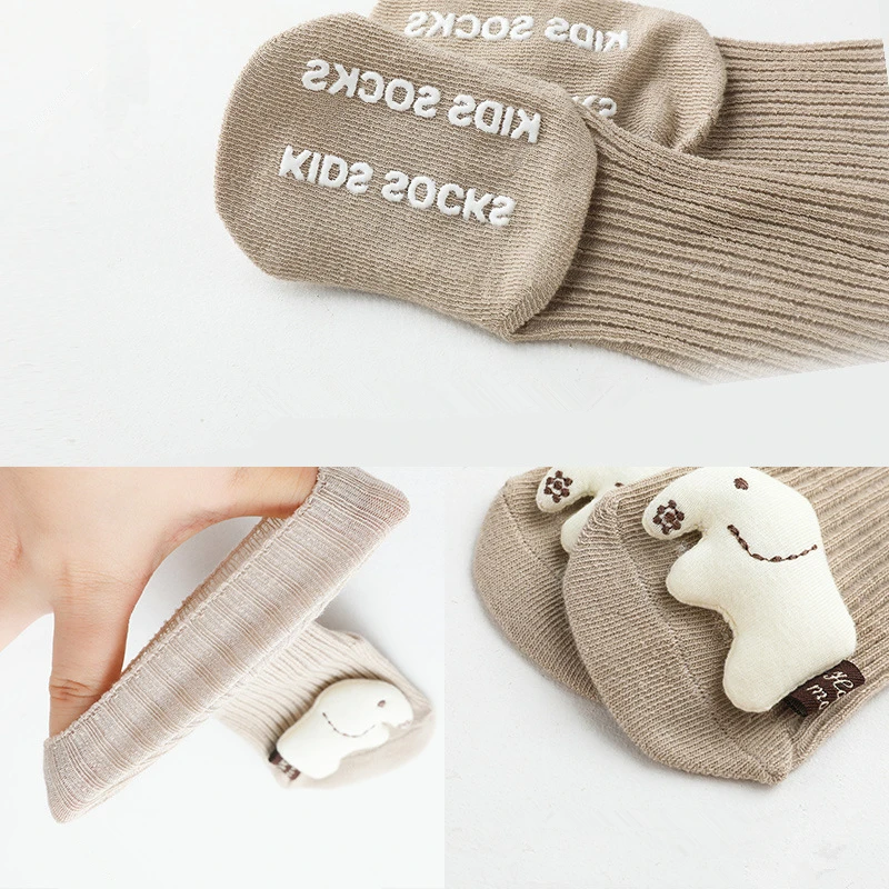 Winter Cute Cartoon Accessories Baby Stocking Cotton Household Warm Knitted Kids Socks Toddler Antislip Floor Socks