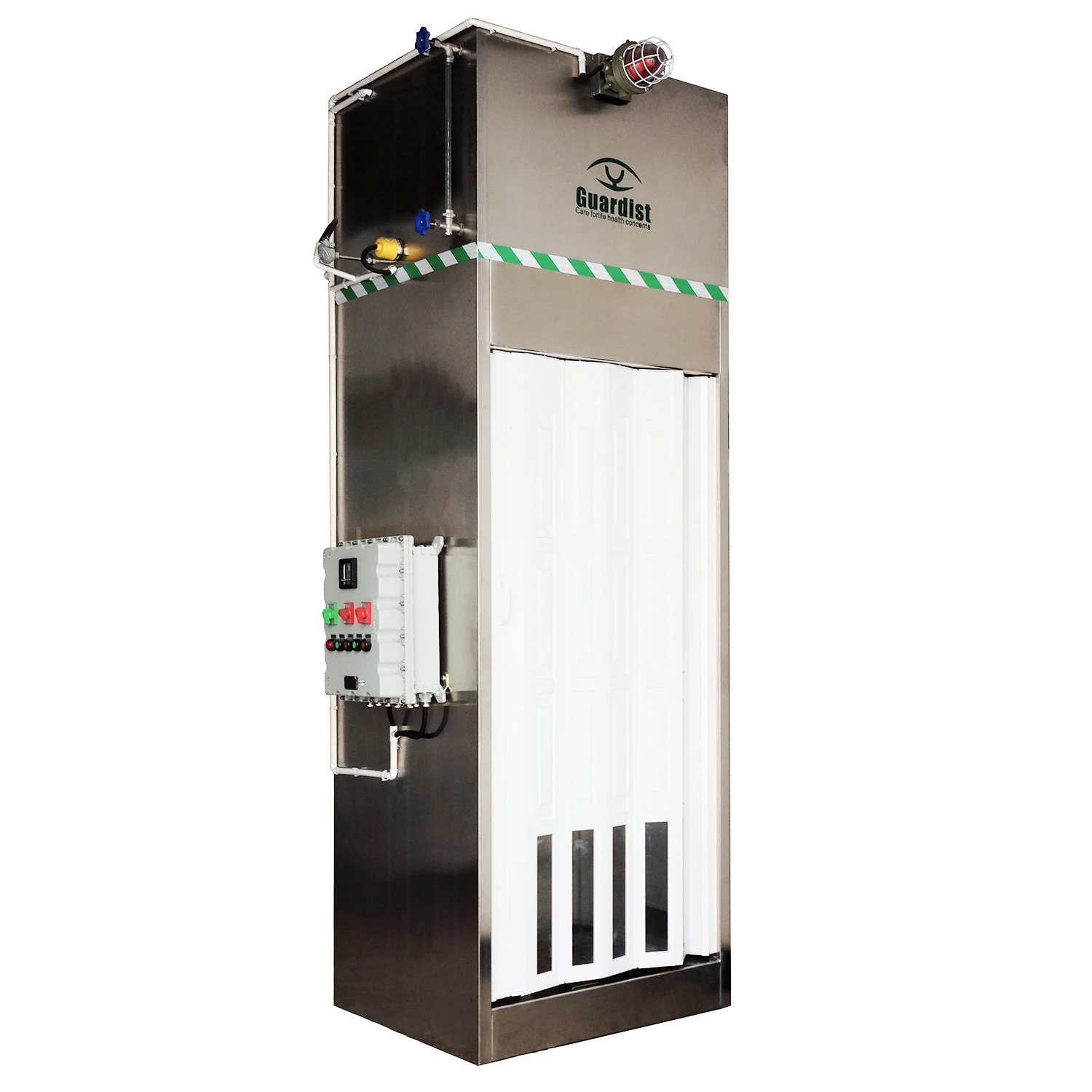 Emergency eye washer shower room