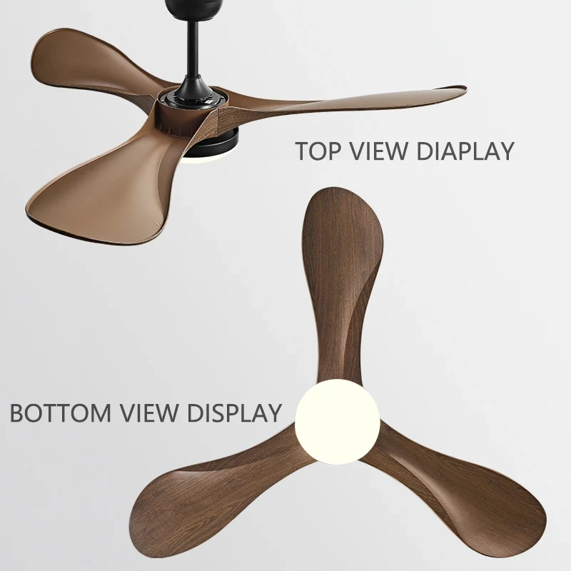 ceiling fan BH-JY1208 52 inch dc motor 3 ABS blades high speed led ceiling fan with remote control