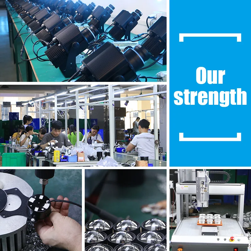 60w led auto color changing projector outdoor projection lamp gobo custom logo welcome light led projector