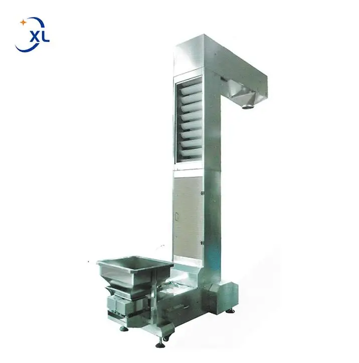 Flexible Packaging Bucket Conveyor Auto Feeder For Rice Nuts Granule CE