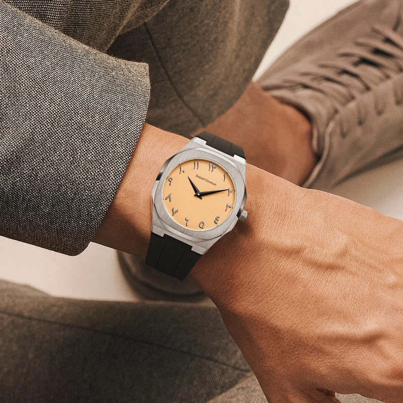 High Quality Stainless Steel Luxury Oem Ultra-Thin Custom Logo Watch For Mens