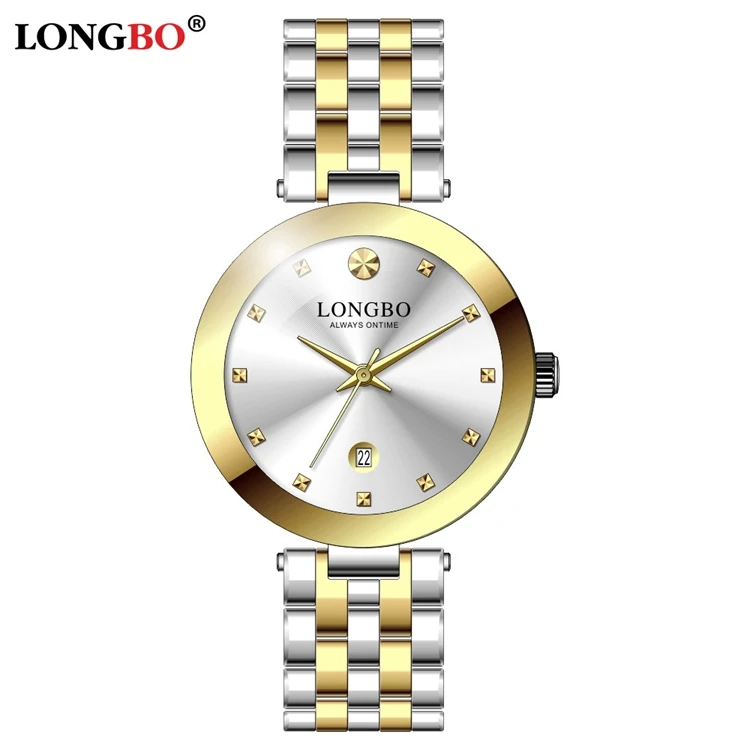 LONGBO 80582 Watch Couple Men Low Price Excel Quartz Men Watches Stainless Steel Strap