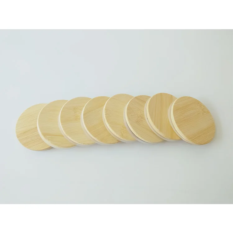 Borosilicate Bottle Glass Containers Cups Marson Jar Bamboo Covers Lids with Silicone Covers for Candle Jars