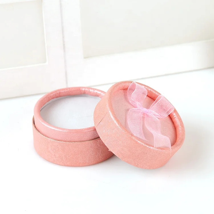 
Wholesale Custom Round Ring Earring Gift Packaging Jewelry Box 