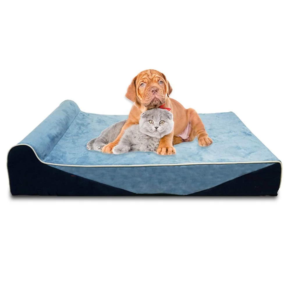 Popular Large Orthopedic Dog Bed for Large Dogs Pet Removable Washable Cover Memory Foam Dog Bed
