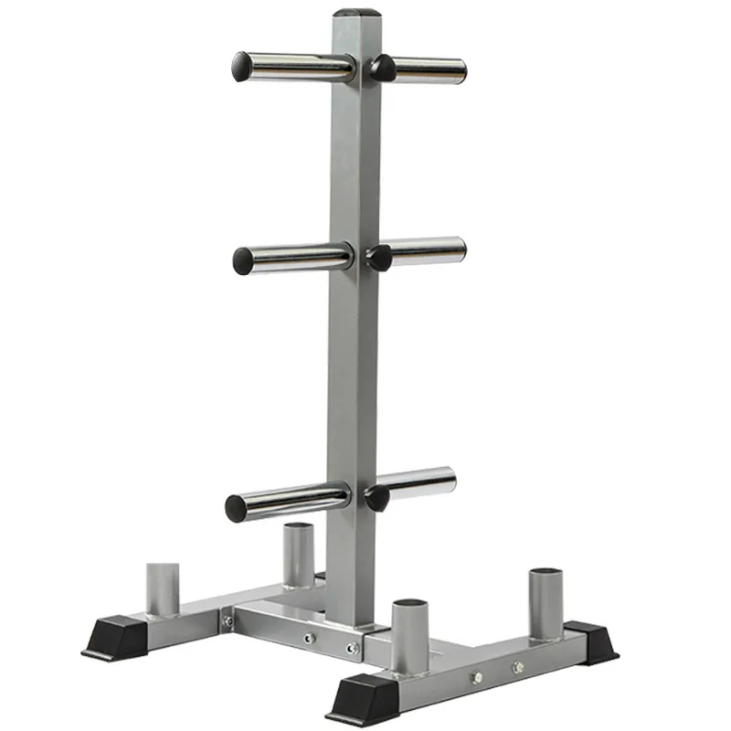
gym olimpic cast iron barbell rubber weight plate rack holder vertical plate tree for weight plates 