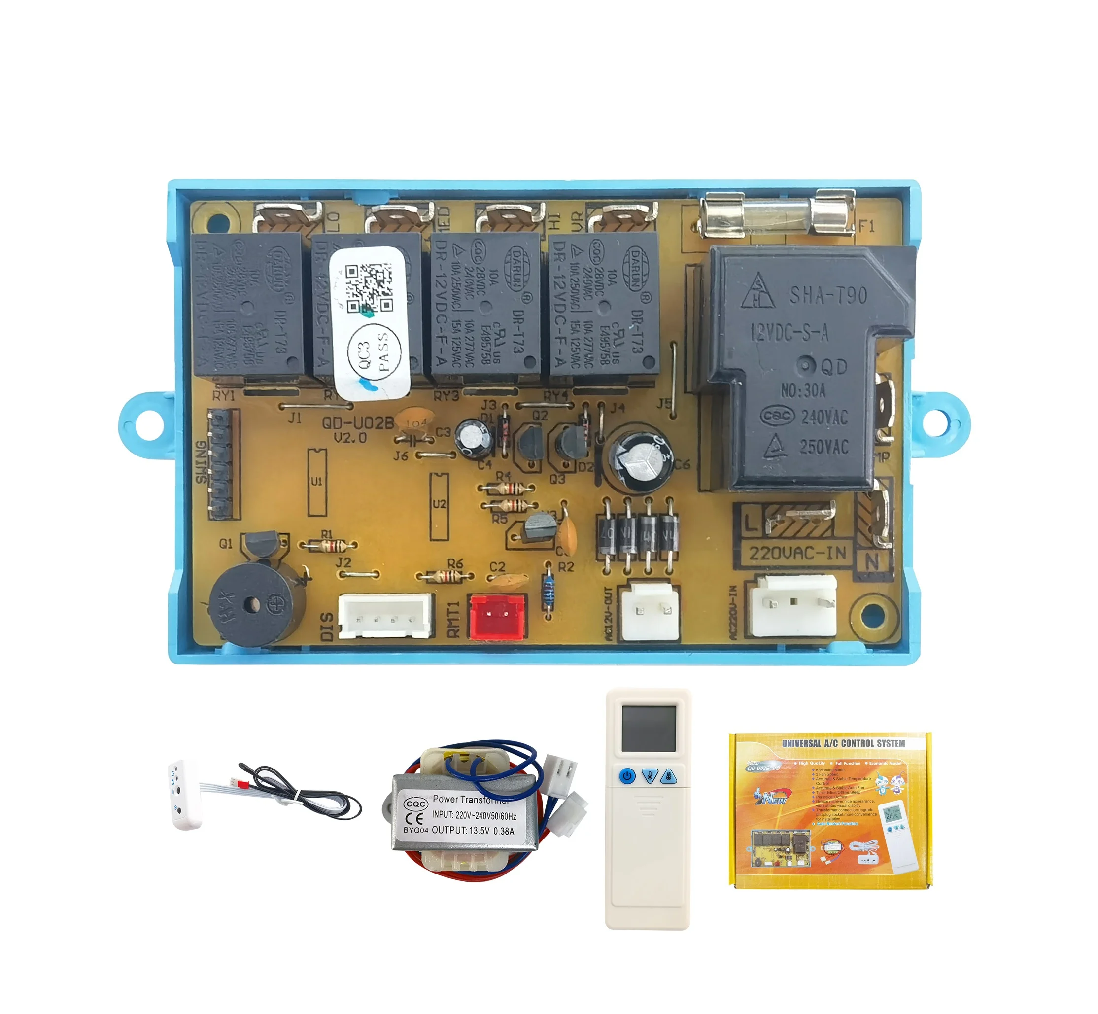 QUNDA QD-U02B +(M) части кондиционера воздуха кондиционер место + универсальный A/C система управления для системы кондиционирования