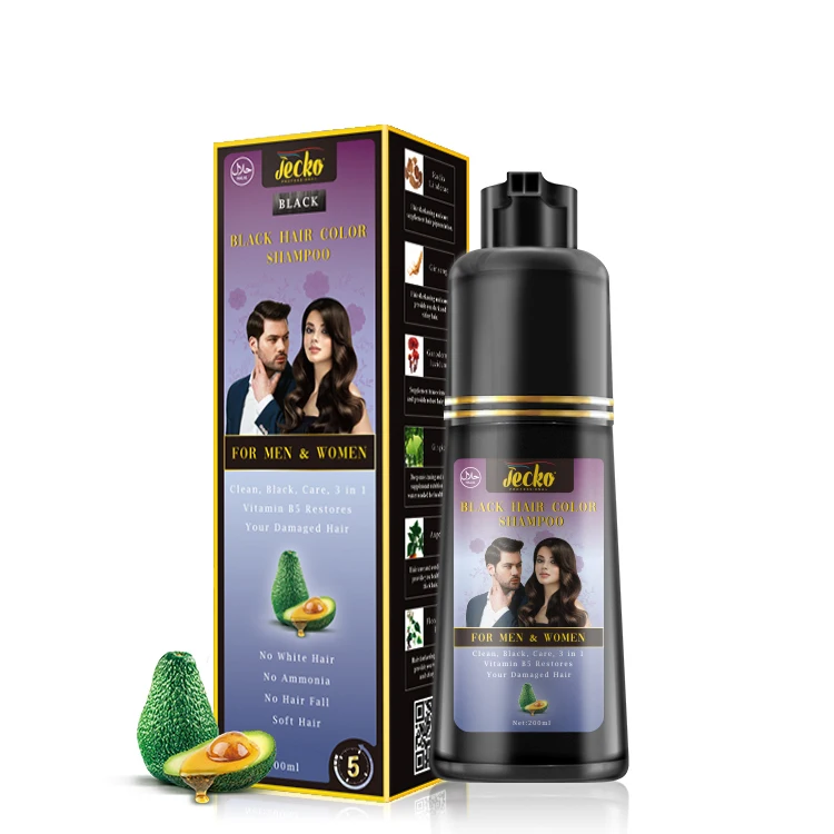 Wholesale Best No Ammonia Fast dye Color Brown Black Hair Dye Shampoo