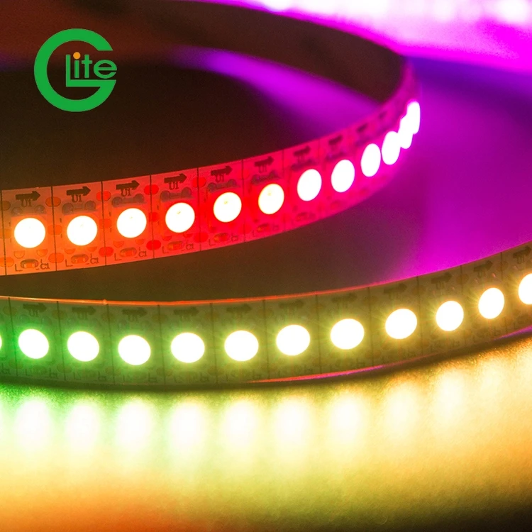 Без требования MOQ готовый к отправке высококачественный адресуемый RGB magic 5 В поддержка многих методов управления светодиодная лента