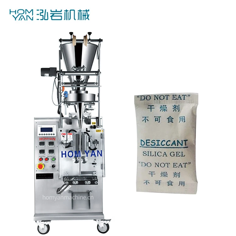 multi-function automatic vertical back seal silica gel desiccant pouch packing machine, avtomaticheskaya upakovochnaya mashina