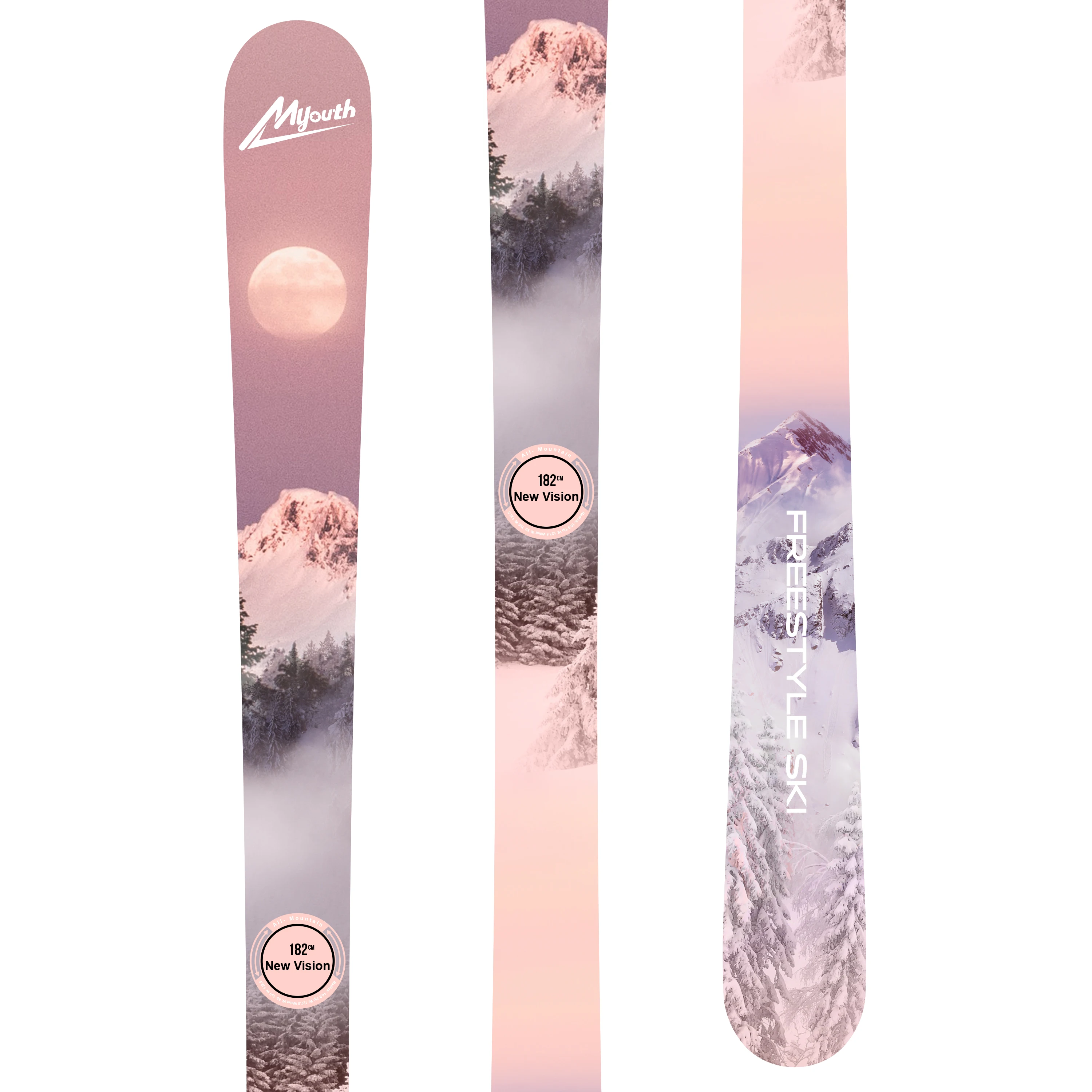 Factory Price Freestyle Twin Tip Soft Park All Mountain Alpine Ski and Snowboard Manufacturer