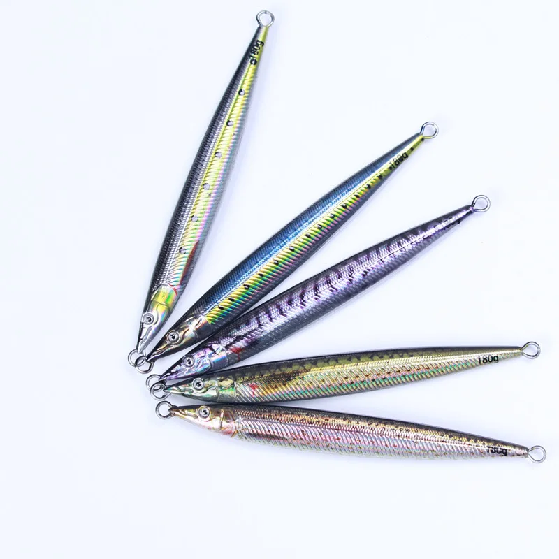 Fast dispatch 3D Print Artificial Bait Boat Fishing Jig Tuna Lures  Japan quality model 3d eyes 150g/180g Metal Jig