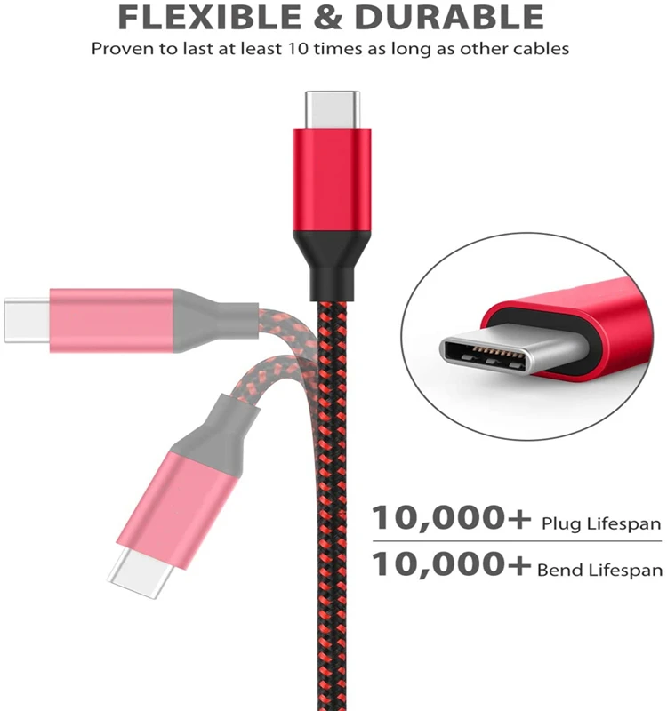 Manufacturer 20V 5A Type C 100 Watt Type-c 100w Pd Fast Charging Cable For Ugreen