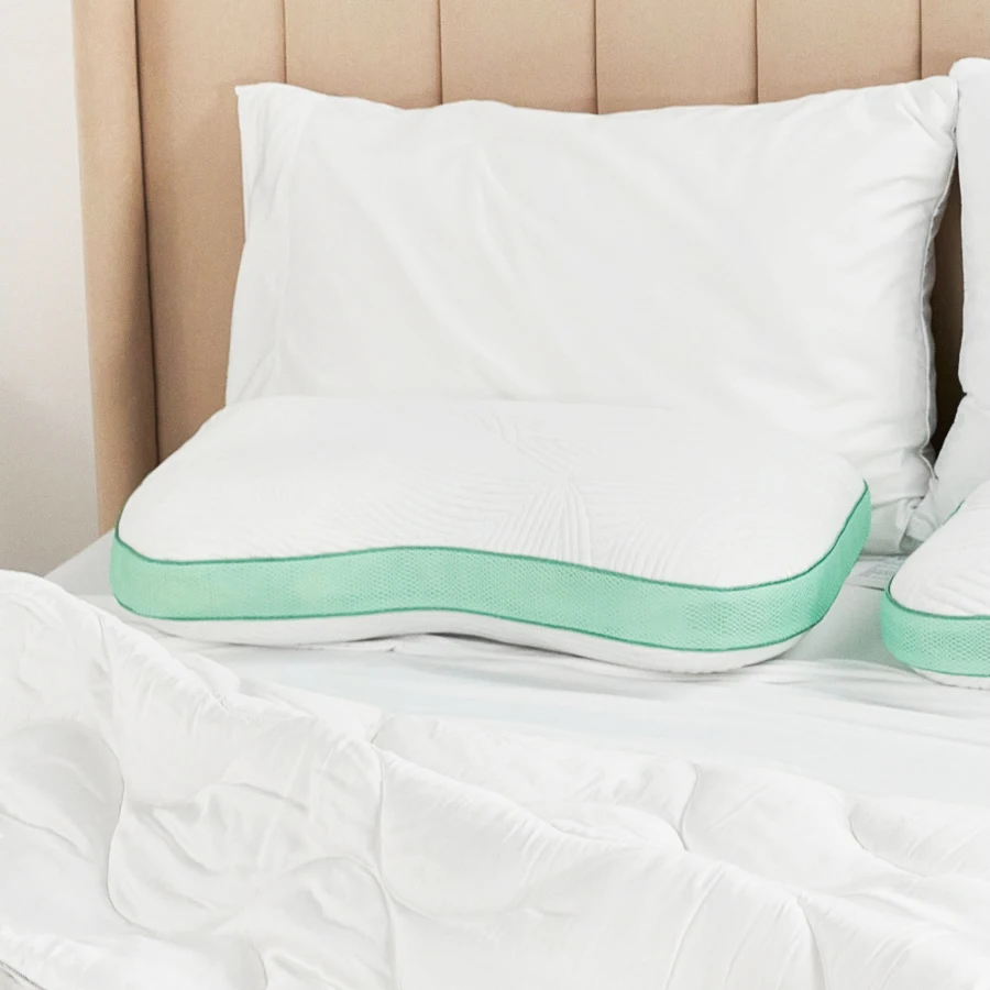 Queen Size  Cooling Gel Foam Cooling Bed Pillows Adjustable Shredded Memory Foam Pillows for Side Stomach & Back Sleepers