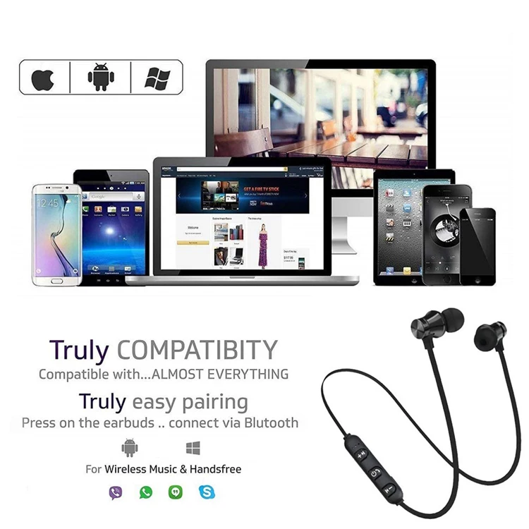 Wholesale XT11 Sports Running BT Earbuds Earphone Noise Cancelling bluetooth Headset for phones music BT Headset Fone