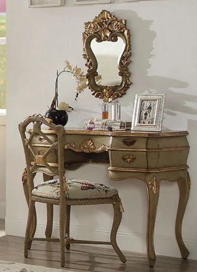 New design royal style bed solid wood bed sets for home good quality antique bedroom furniture GGC56.2