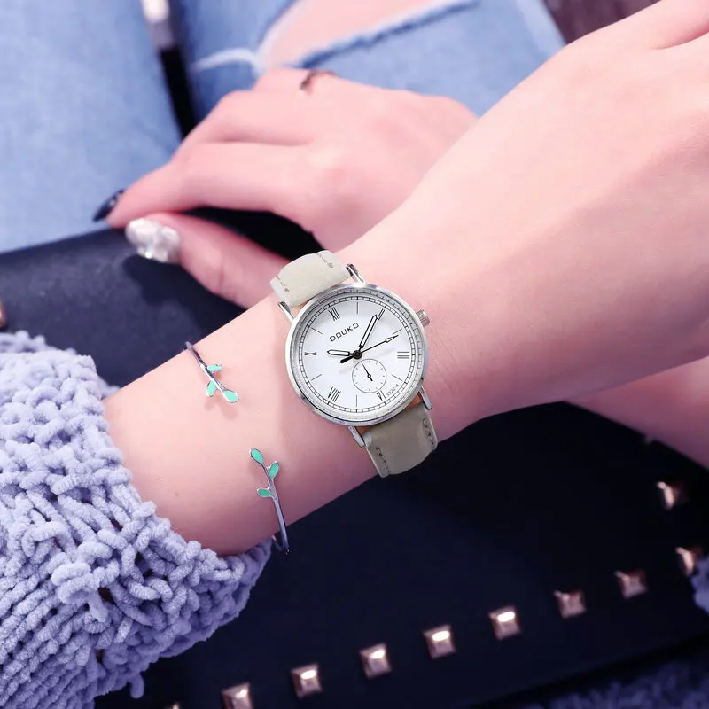 Chinese Wholesale OEM ODM Privite Brand High Quality Quartz Wrist Watch Creative Unique Design Leather Women Wrist Watch