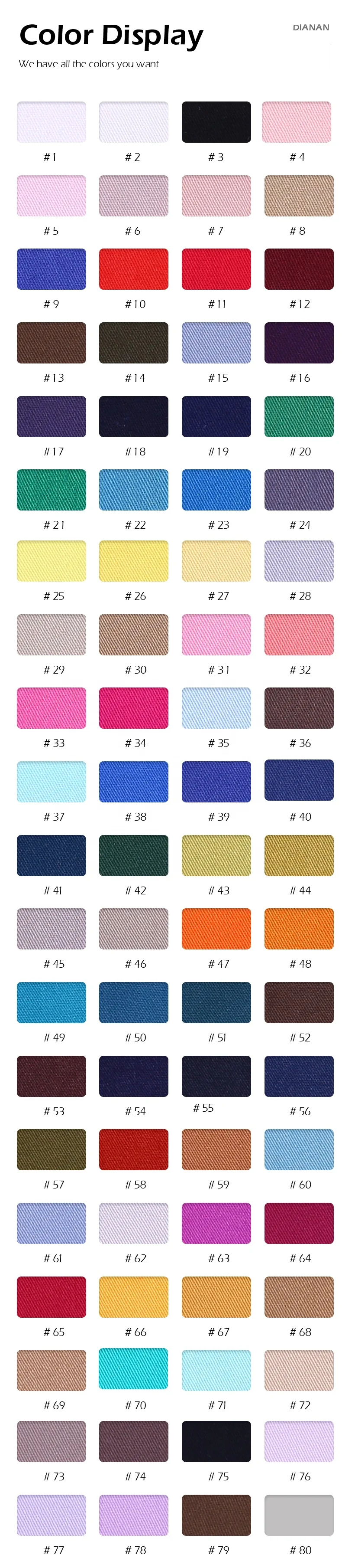 Factory  Wholesale Soft 140GSM Woven  Cotton Twill Fabric 100 Cotton For Causal Dress Garment