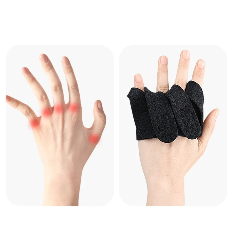 Finger Support Separator Adult Finger Immobilization Bandage Comfortable Adjustable Finger Splitting Gloves