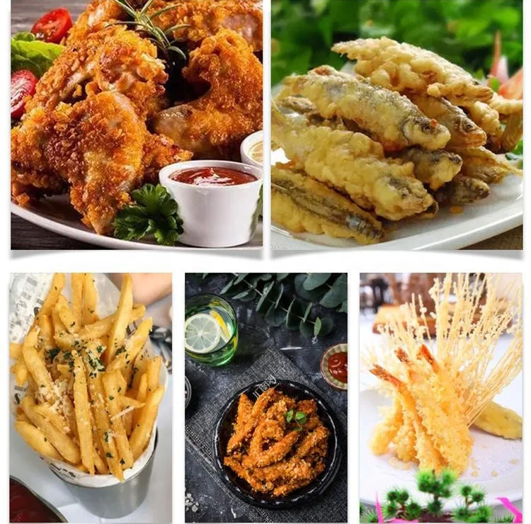 DB industrial chicken nugget frying machine continuous breading fish and shrimp deep fryer machine