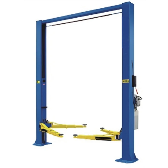 Hydraulic automatic unlock overhead baseless gantry 2 poles car lift