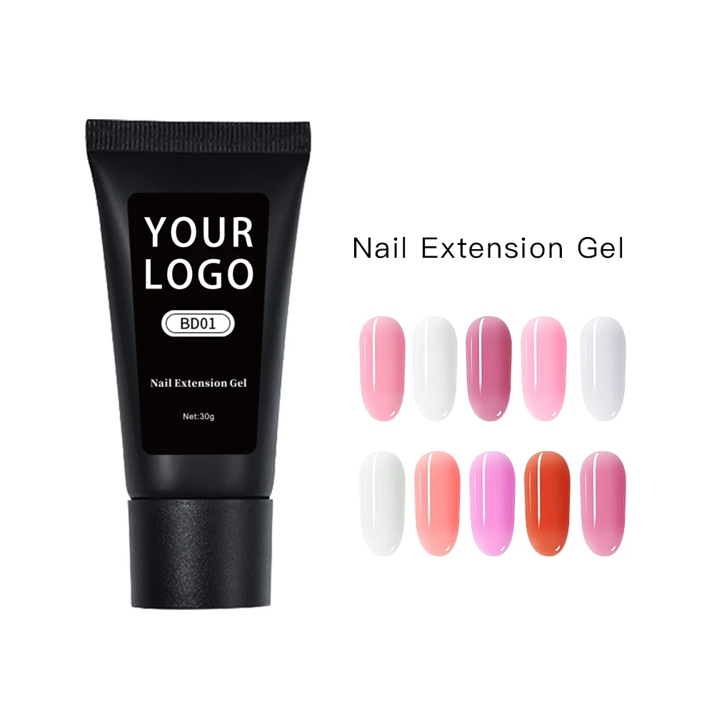 MH poly gel nail set extension starter kit simple nail design home diy quick extension nail gel