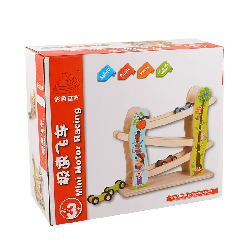 Top Quality New designs Montessori Wooden Toys Educational Toys Kids Puzzle Game Speed car game