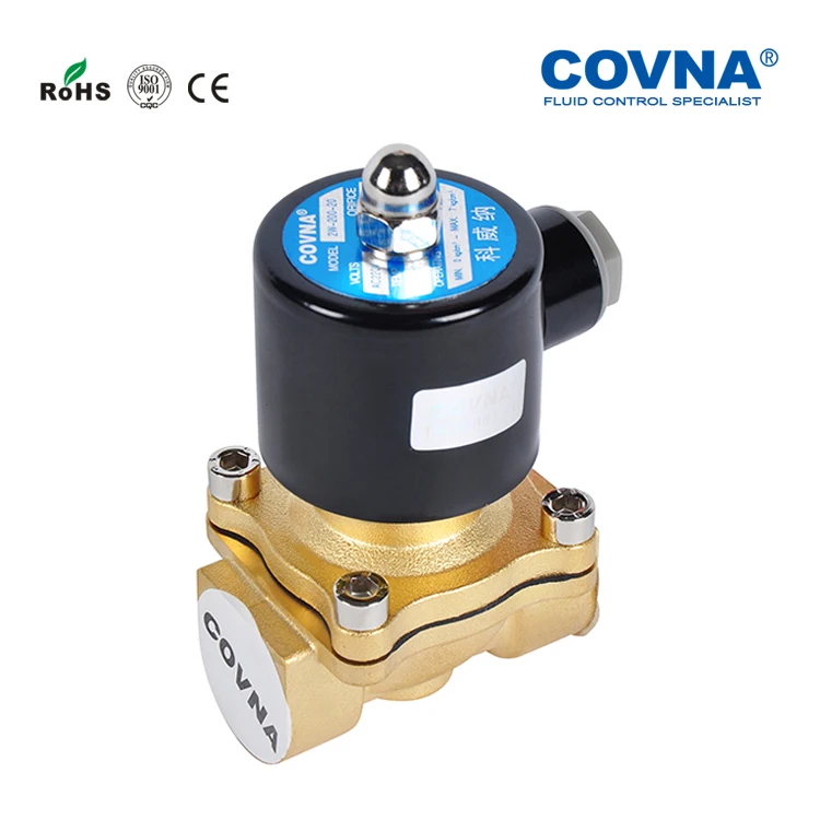 COVNA Low MOQ Zero Switch Pressure Normally Closed Female Thread 3/8in 12V Solenoid Valve for Flow Control