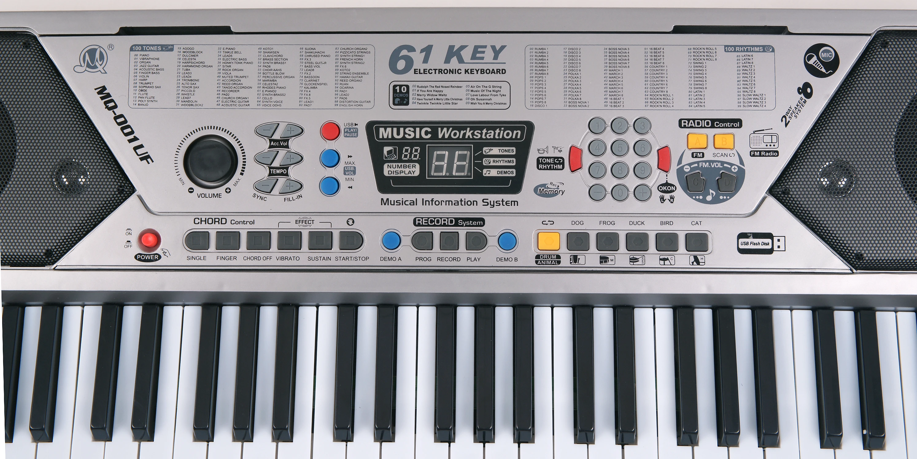 Электронная клавиатура, 61 клавиша, цифровое пианино с динамиком для начинающих, электронный орган