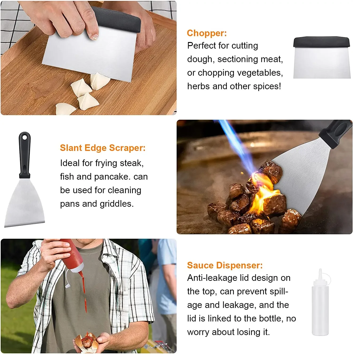 Набор аксессуаров для гриддла из нержавеющей стали