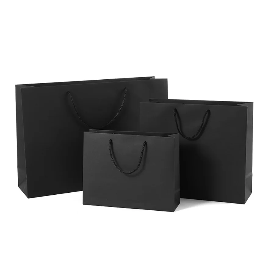 
Custom Logo Packaging Bag For Gift Kraft Brown Paper Portable Bags With Handles 03S030 