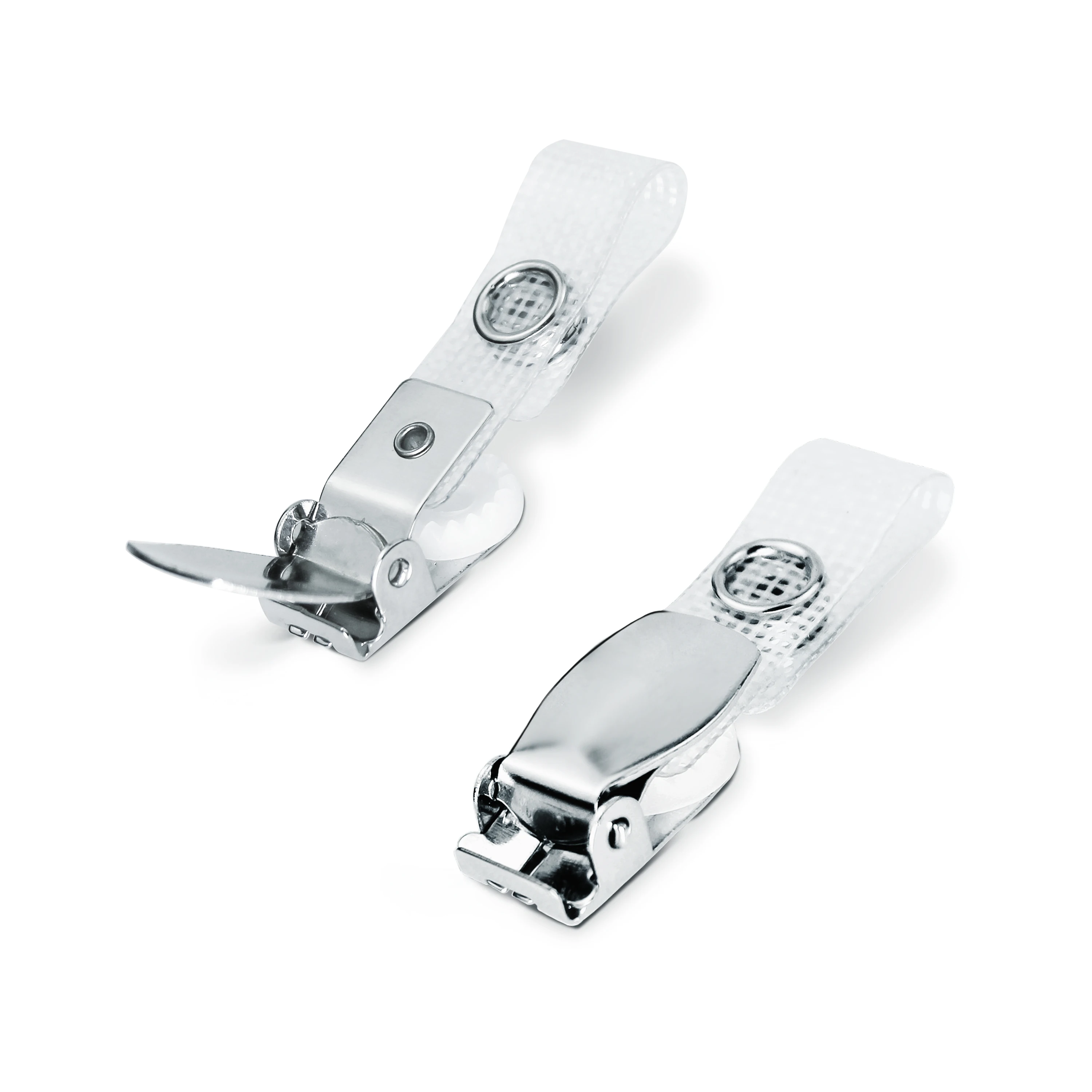 Bestom European Cup Badge Reel Crocodile Clip Card Case with PVC Straps Metal Bestom Exhibition Nurse Badge ID Blank Holder