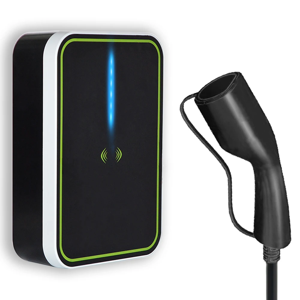 7KW WIFI Home Wallbox  Plug and Play AC EV Charger Single Phase 32Amp  EV Charging Station for Electric Car