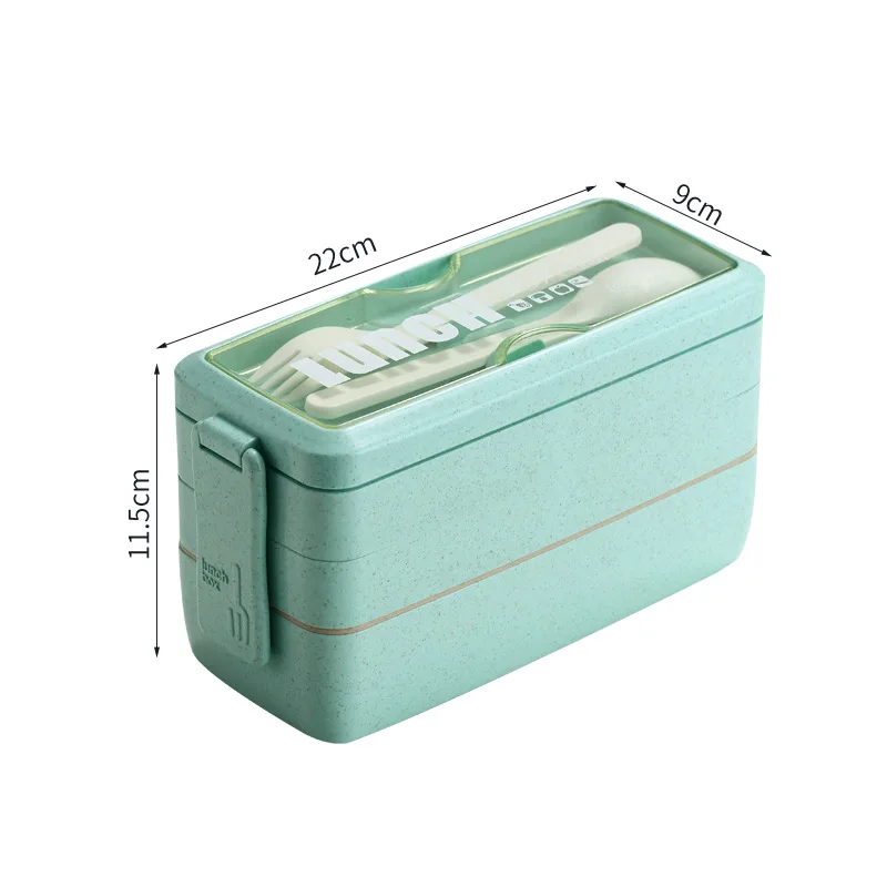 High Quality Cheap Kitchen Compartment Storage Set Bento Lunch Box Kids Food Containers Microwave Safe