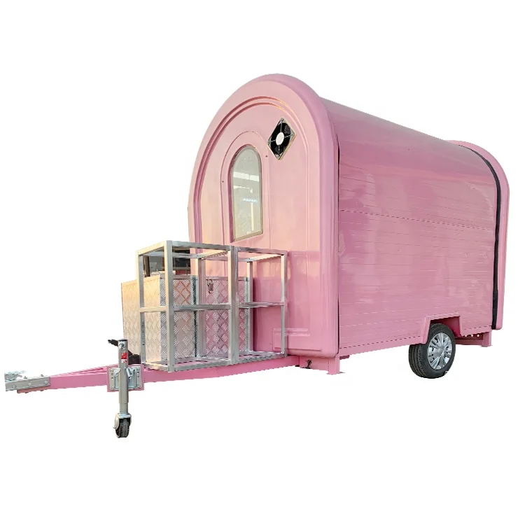  YANZHIMEI Used Food Truck Fast Trailer Ice Cream Vending Carts For