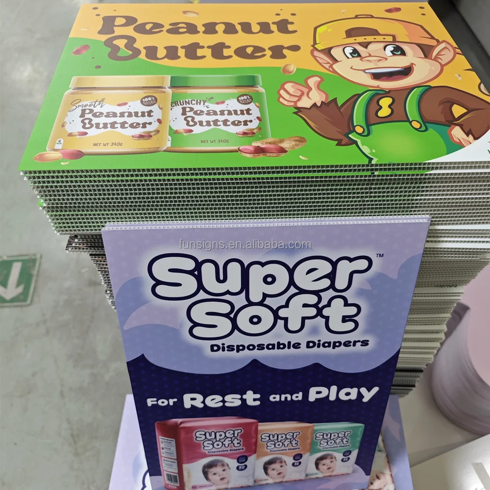 Advertising Corflute Signs Corrugated PP Plastic Board Promotion Signs Printing
