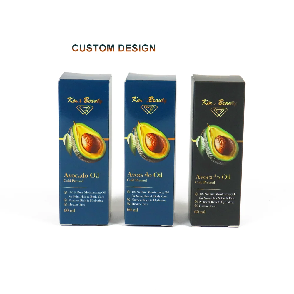 Crown Win Avocado Element Custom Printed Foldable Copper Tuck End Box with Spot UV Coated Matt Glossy Lamination Optional Insert