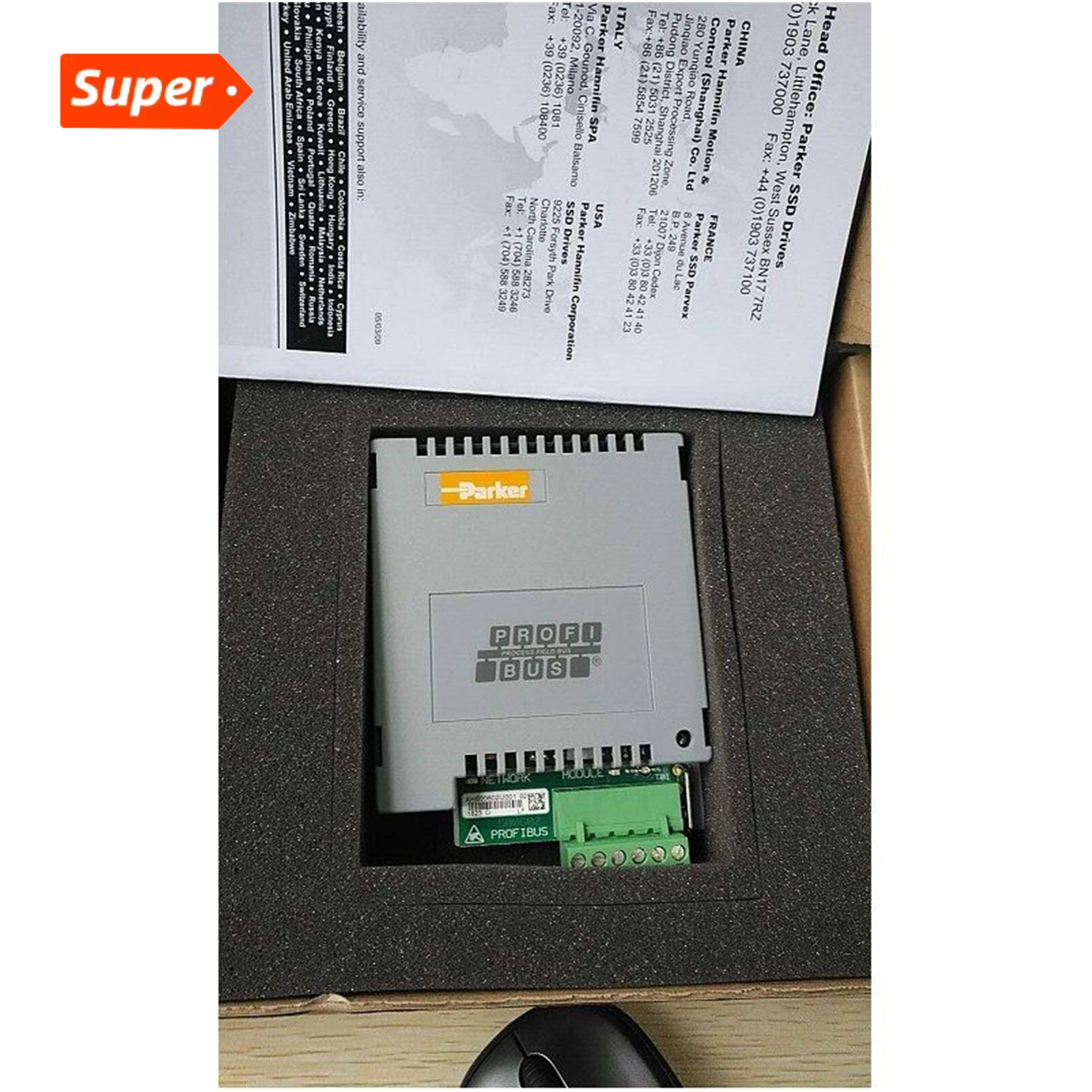 Оригинальный-новый вариант Parker-6055-Prof-00-Profibus-Dp связи-интерфейс-для дисководов DC590 + и AC690 (Frame C-K)