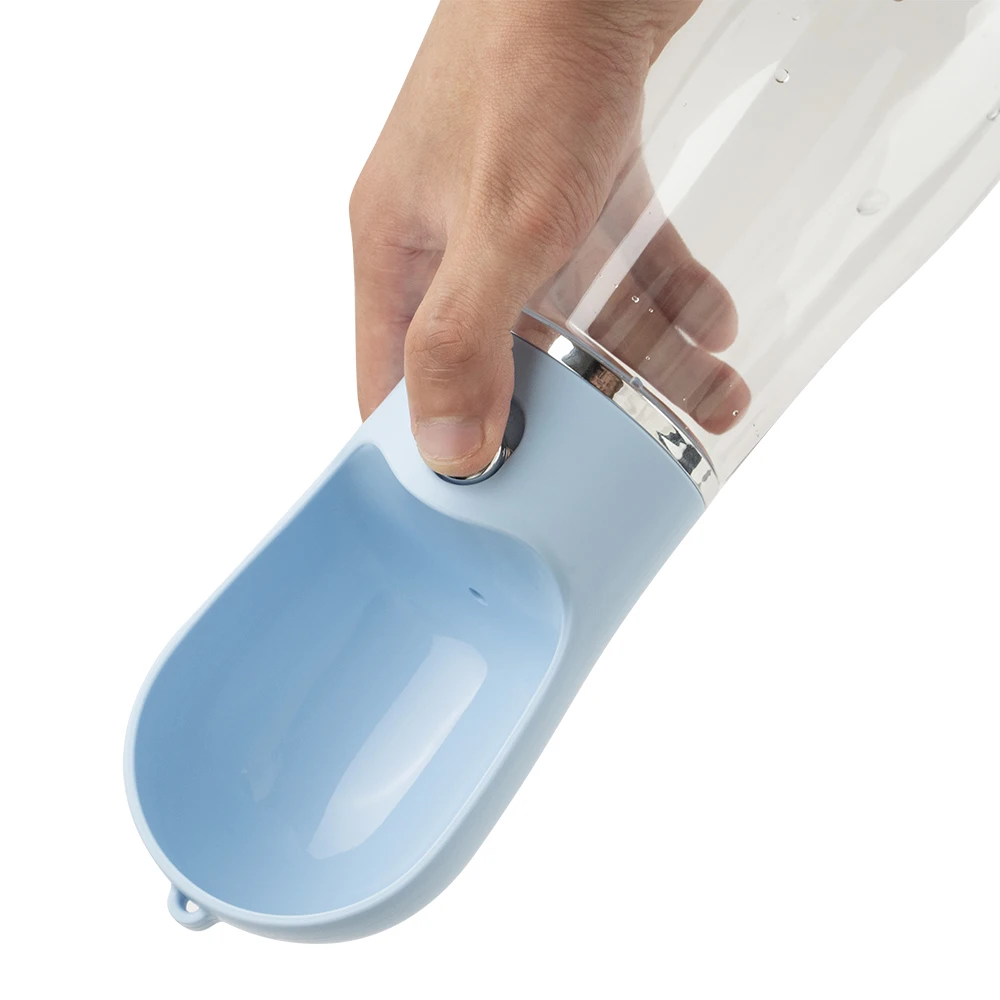 380Ml 550Ml Portable Travel Pet Water Bottle Drinker Cup Leakproof Dog Bowl Food Container Dog Accessories Puppy Drinking Bottle