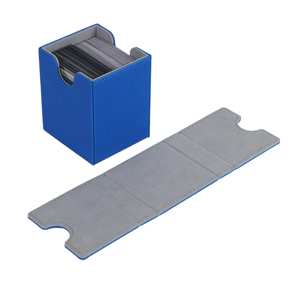 Wholesale 100+ PU Leather Game Storage Yu-Gi-Oh Box Card Custom LOGO Deck Box Leather Tcg  Mtg Card Deck Box